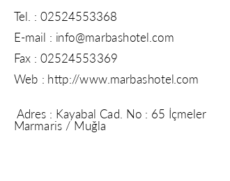 Hotel Mar - Bas iletiim bilgileri
